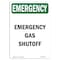 Signmission OSHA EMERGENCY, 5" Height, Decal, 5" H, Portrait, OS-EM-D-35-V-10454 OS-EM-D-35-V-10454 - alternate 1